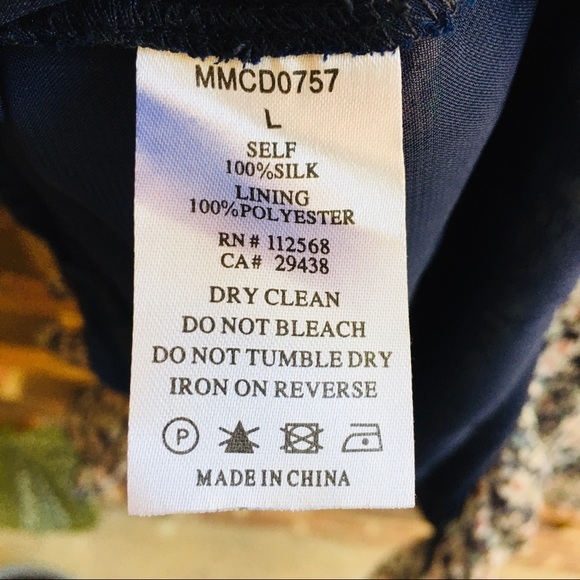 MM Couture by Miss Me silk floral printed halter dress size large - Picture 8 of 9